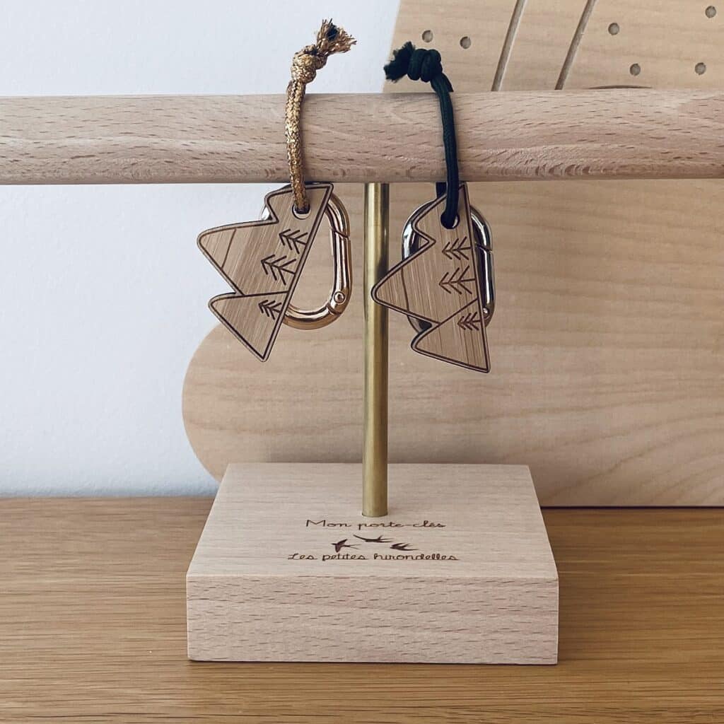 24 Porte-clés En Bois Vierges à Personnaliser - Formes Rectangulaire, Ovale, Rond, Cœur | DIY, Cadeaux