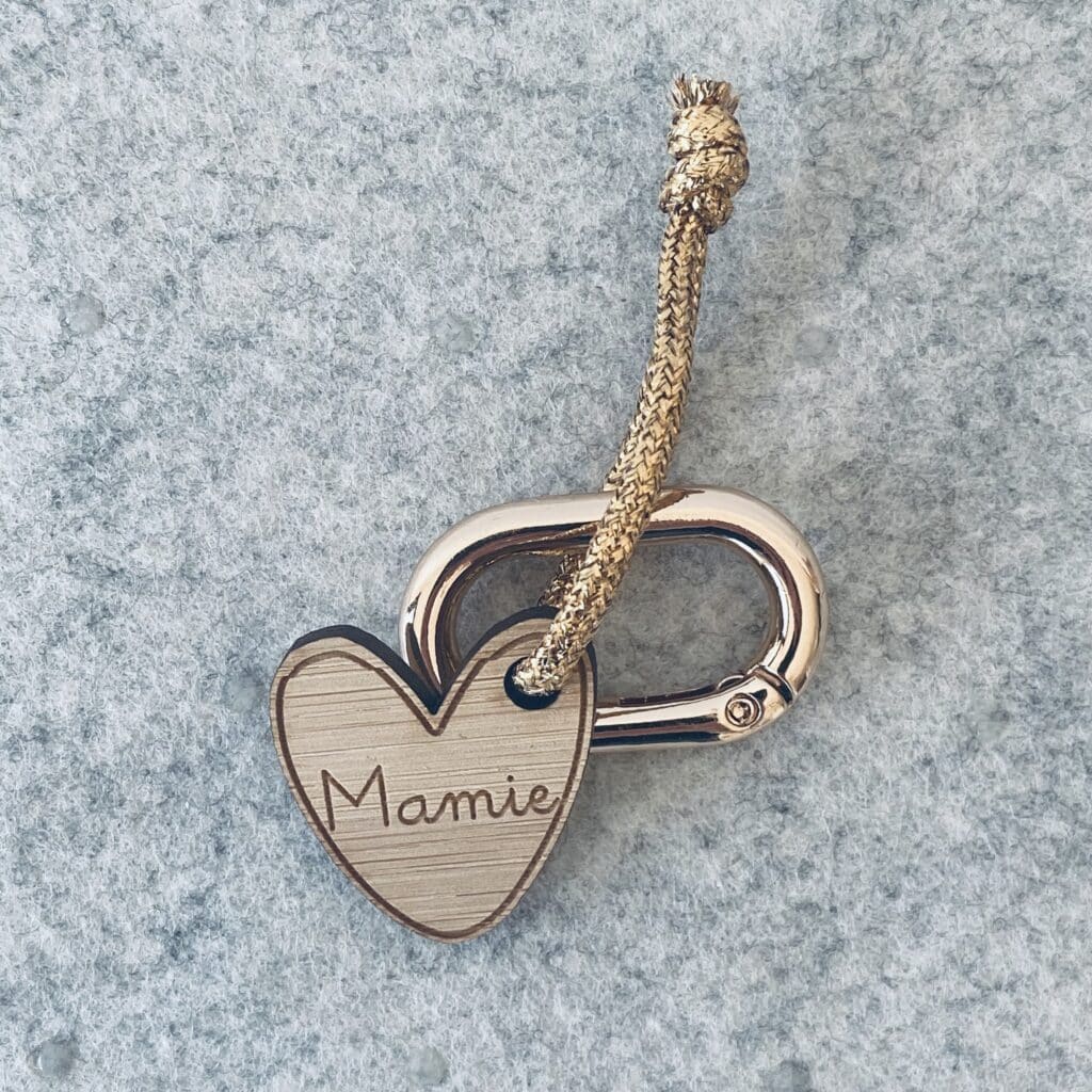 Porte-clés Personnalisé Gravé "Papi D'amour" En Bois | Cadeau Original Pour Grand-père | Anniversaire, Fête Des Grands-pères, Noël - 7