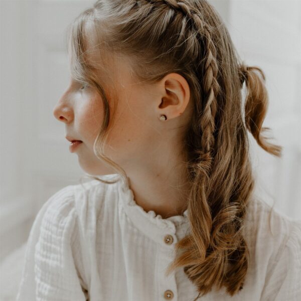 Boucles d'oreilles en bois nuage - Les Petites Hirondelles
