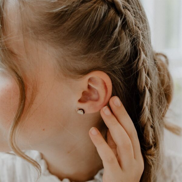 Boucles d'oreilles en bois nuage - Les Petites Hirondelles