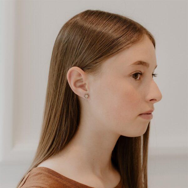 Boucles d'oreilles en bois étoile - Les Petites Hirondelles