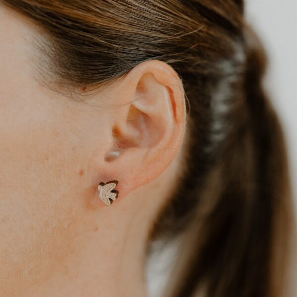 Boucles d'oreilles en bois hirondelle - Les Petites Hirondelles