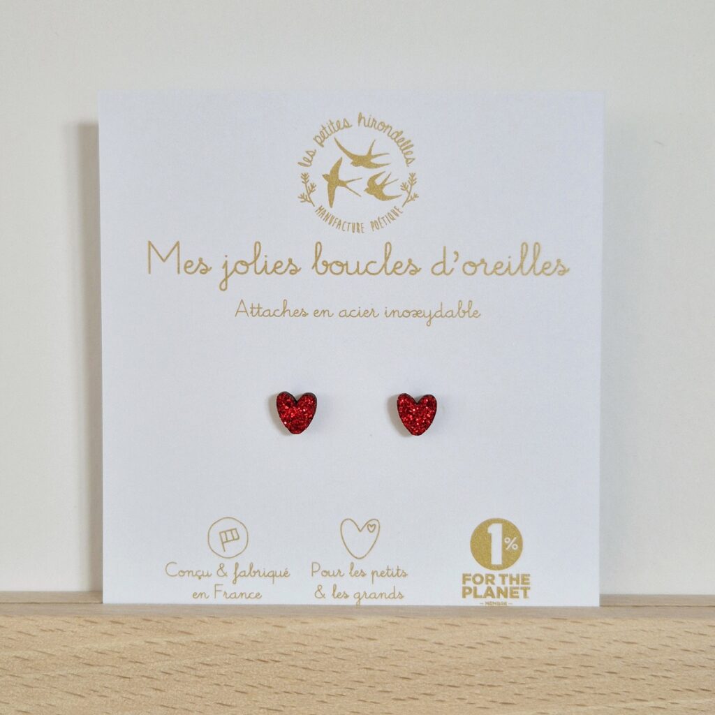 Boucles D'oreilles Pailletées Avec éventails - Métal Argenté Sans Nickel - Neuf Avec étiquettes