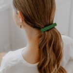 Barrette clip basique vert - Les Petites Hirondelles