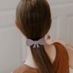 Barrette clip nœud multicolore - Les Petites Hirondelles