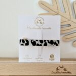 Barrette clip Simple Léopard argenté - Les Petites Hirondelles