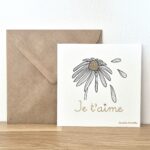 Carte de correspondance - Je t'aime - Les Petites Hirondelles