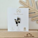 Pin's pailleté Eclair Léopard doré - Les Petites Hirondelles