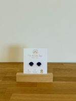 Boucles d'oreilles clip bleu en frome de coquillages